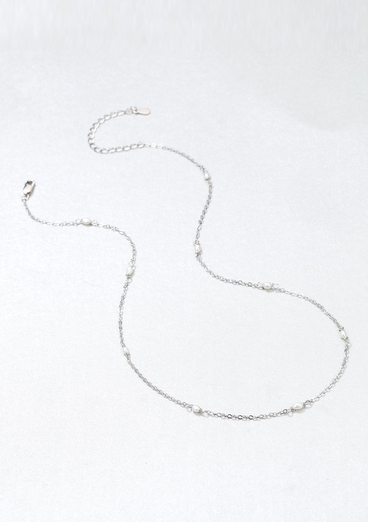 Collier Perle Chaîne Argent Sterling