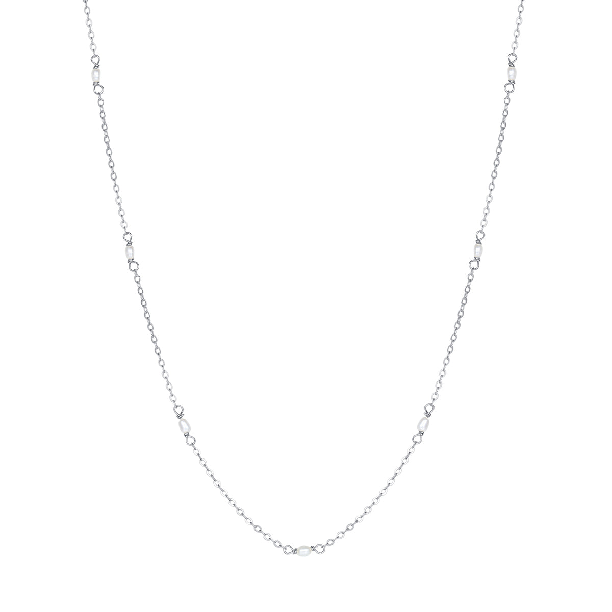 Collier Perle Chaîne Argent Sterling