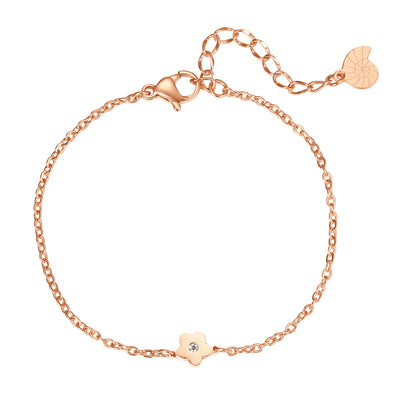 Petite Flower Bracelet in Gold