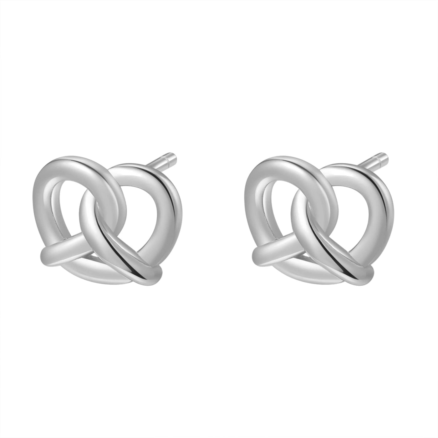 Pretzel Stud Earring Sterling Silver