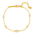 Radiant Chain Bracelet Sterling Silver Gold