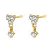 Serenity Stud Earrings 14K Gold