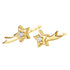 Shooting Star Studs 9K Gold