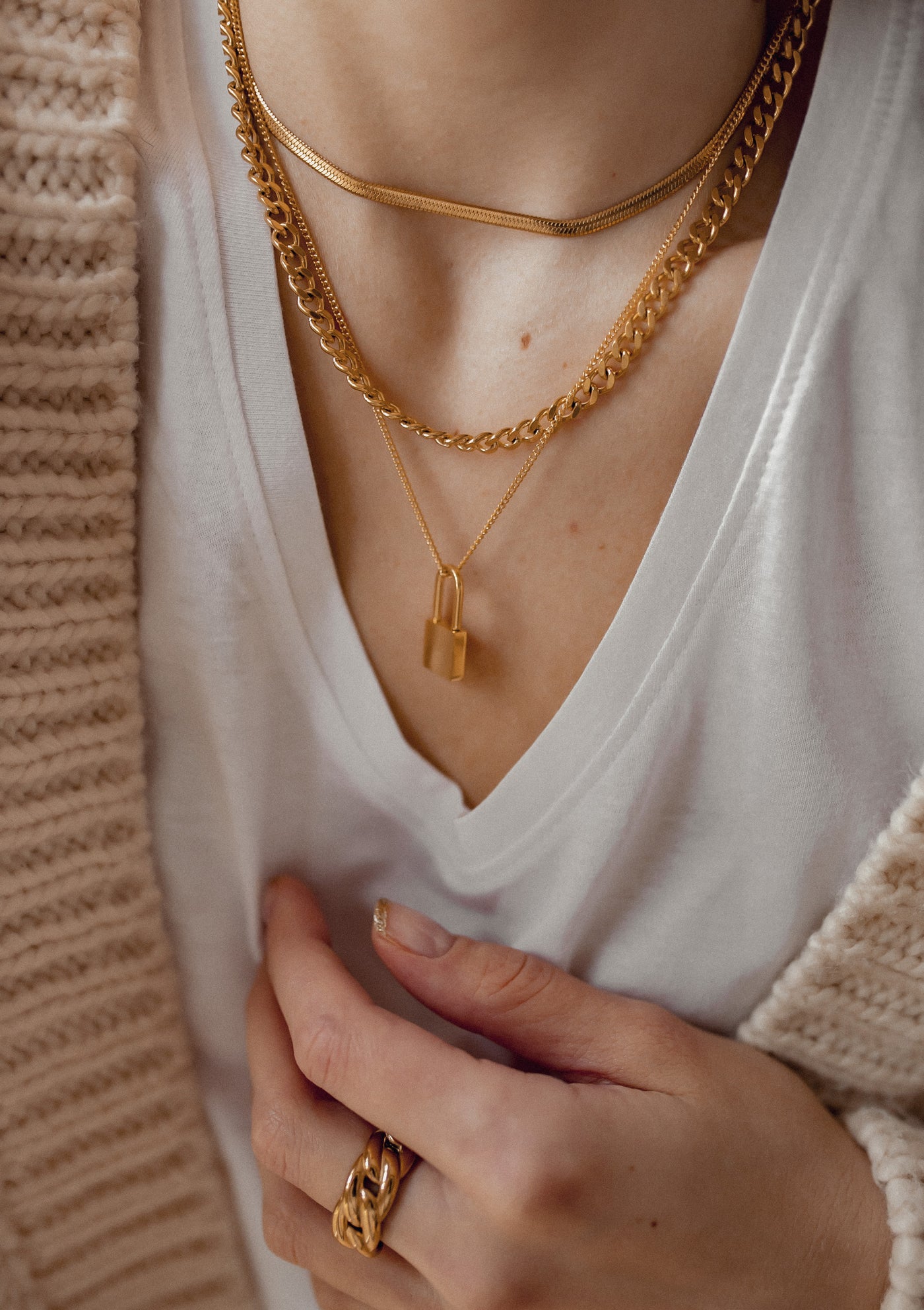 Choker Simple en Oro