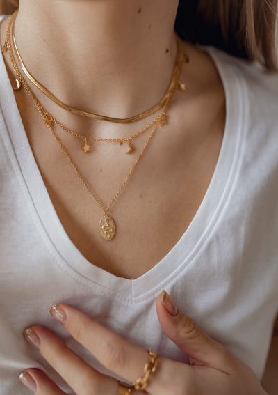 Choker Simple en Oro