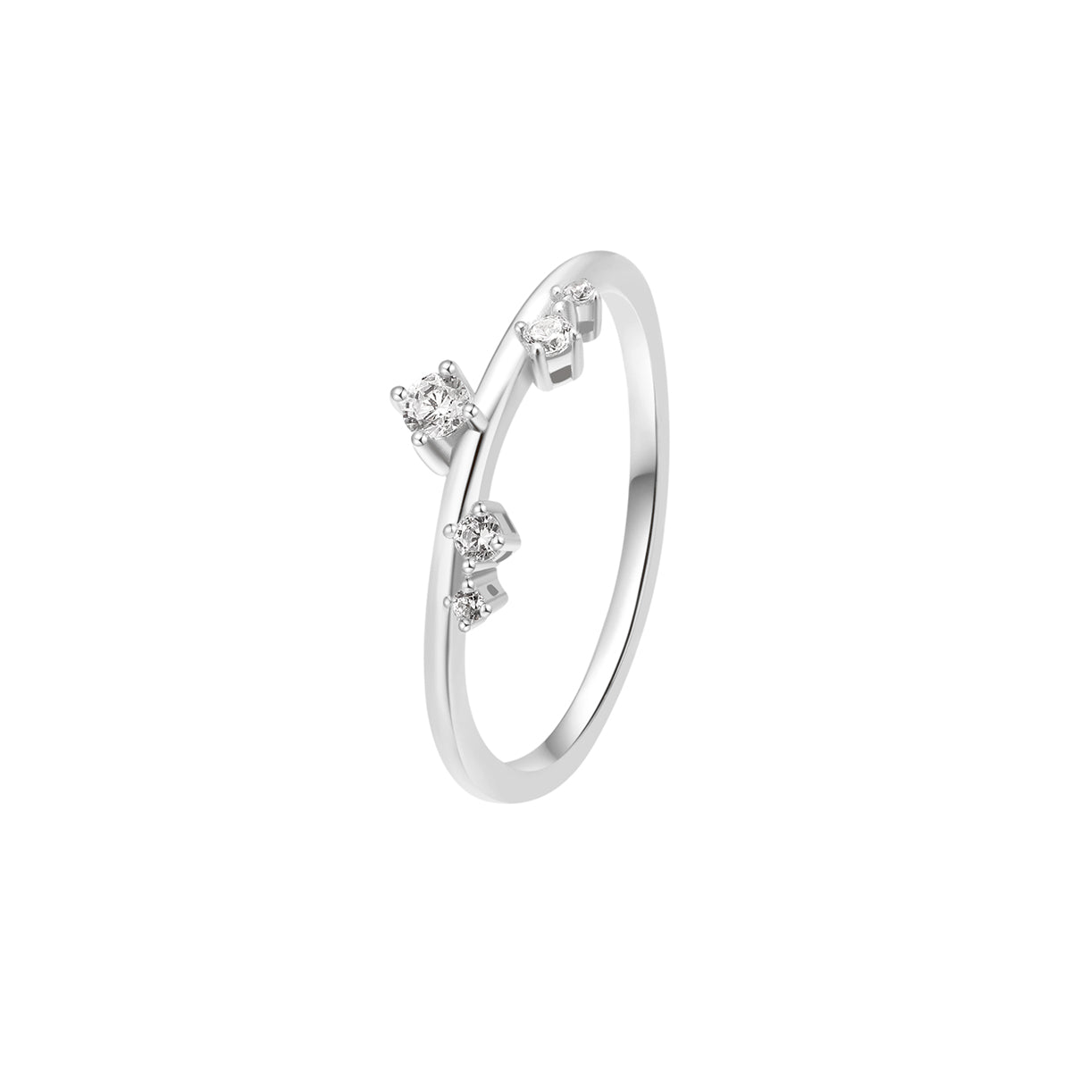 Bague Mince Apex Sterling Argent