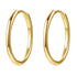 Slim Hoop Earrings Sterling Silver Gold