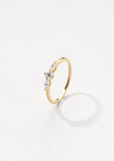 Slim Nexus Ring Sterling Silver Gold