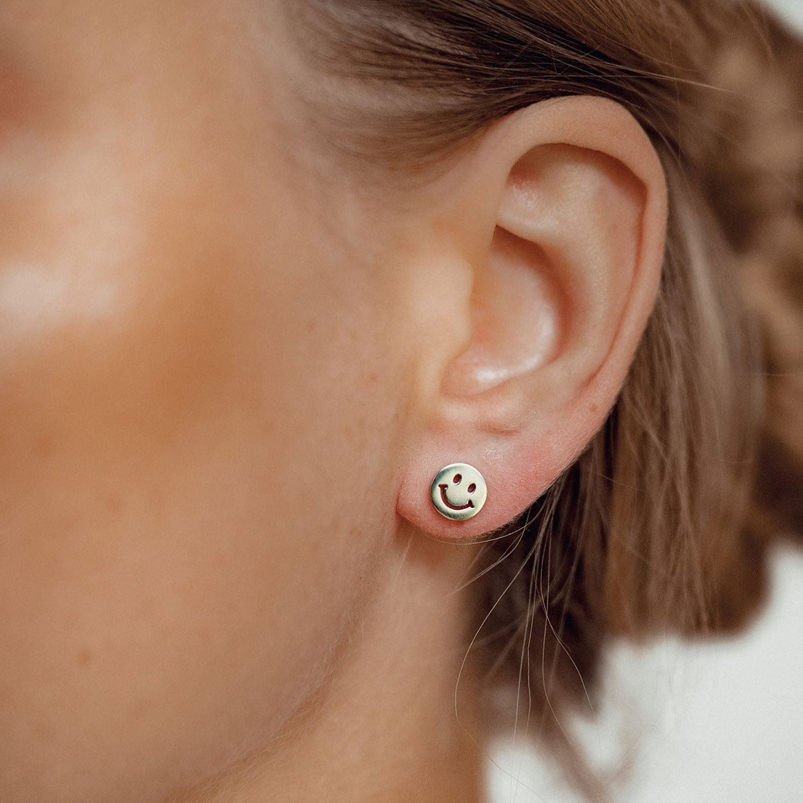 Smiley Face Stud Earrings