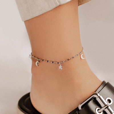 Star and Moon Anklet Waterproof