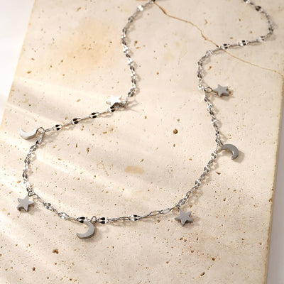 Choker Étoile et lune Waterproof