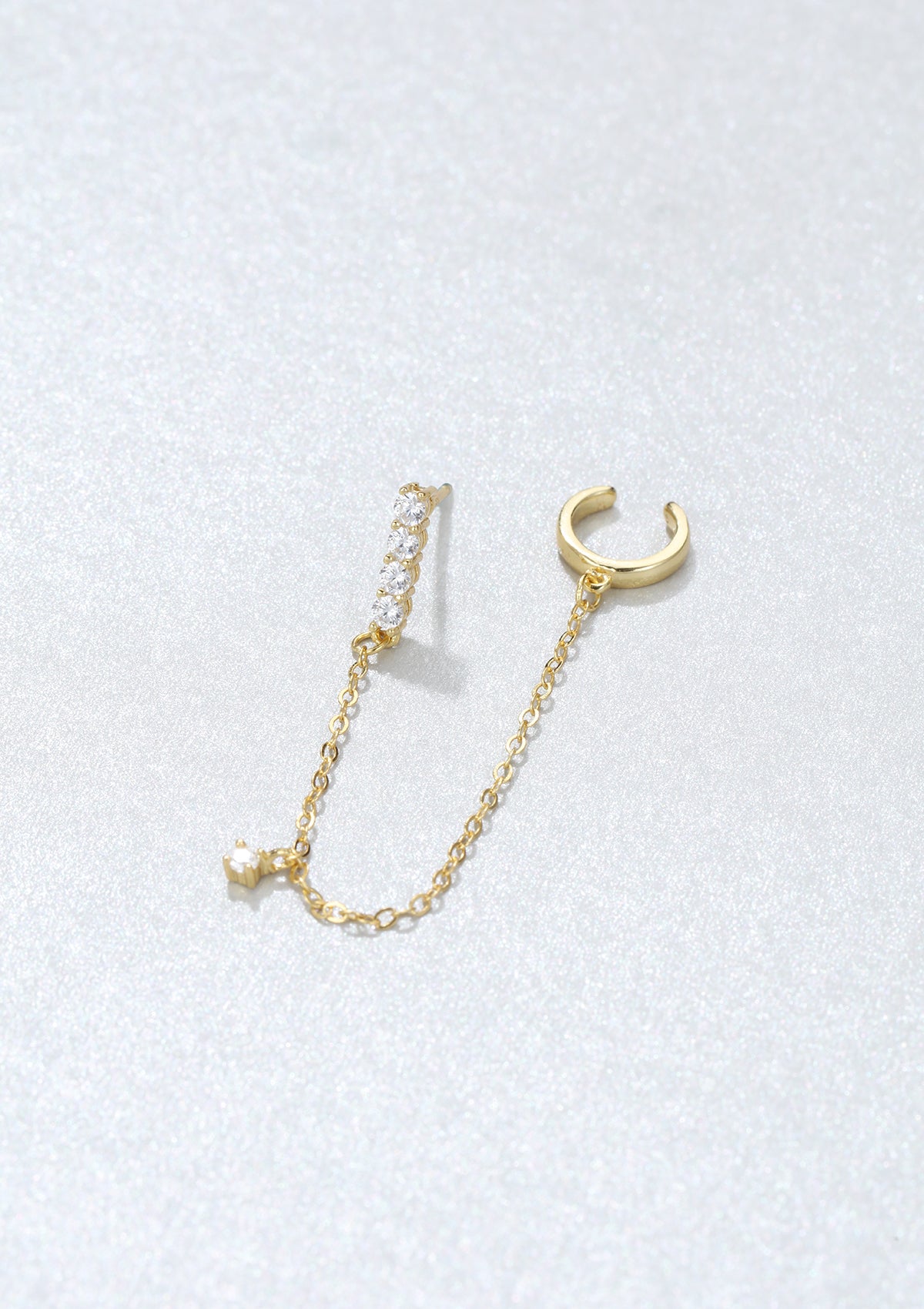 Starlight Ear Cuff Sterling Silver Gold