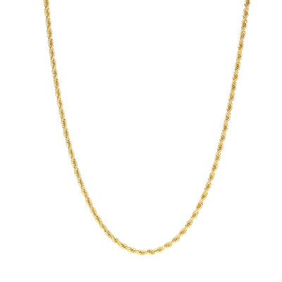 Thin Twist Chain Necklace Gold