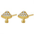 Toadstool Stud Earring Sterling Silver