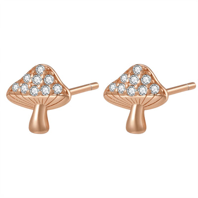 Toadstool Stud Earring Sterling Silver