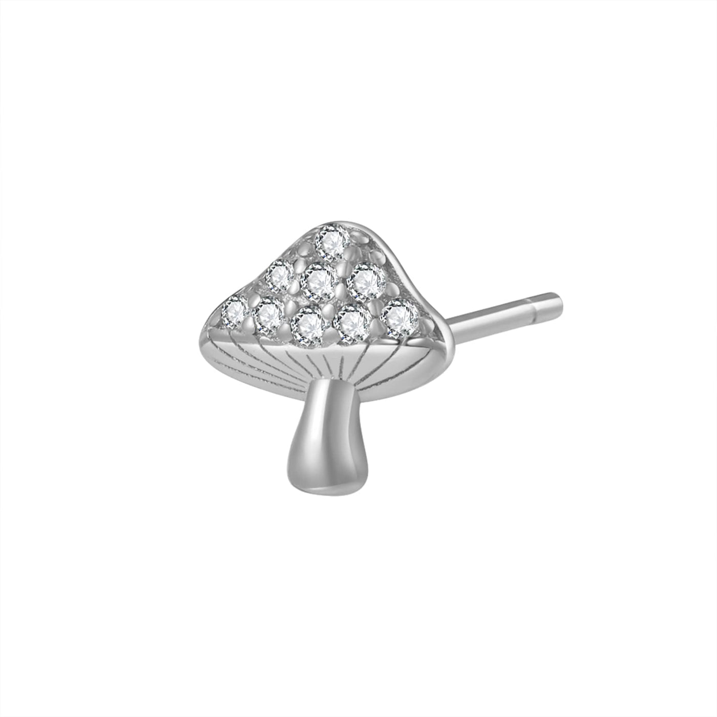 Toadstool Stud Earring Sterling Silver