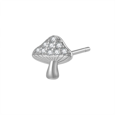 Toadstool Stud Earring Sterling Silver