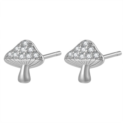 Toadstool Stud Earring Sterling Silver