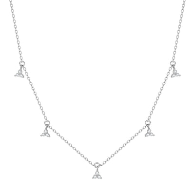 Trinity Sterlingsilber Kette mit Zirkonia