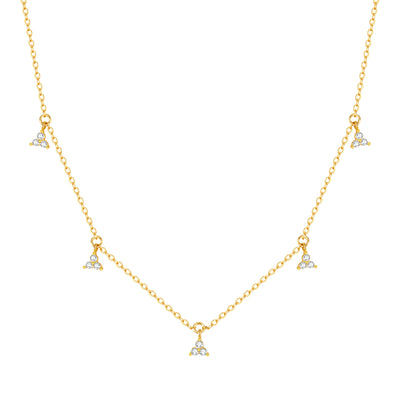 Trinity Sterlingsilber Kette mit Zirkonia