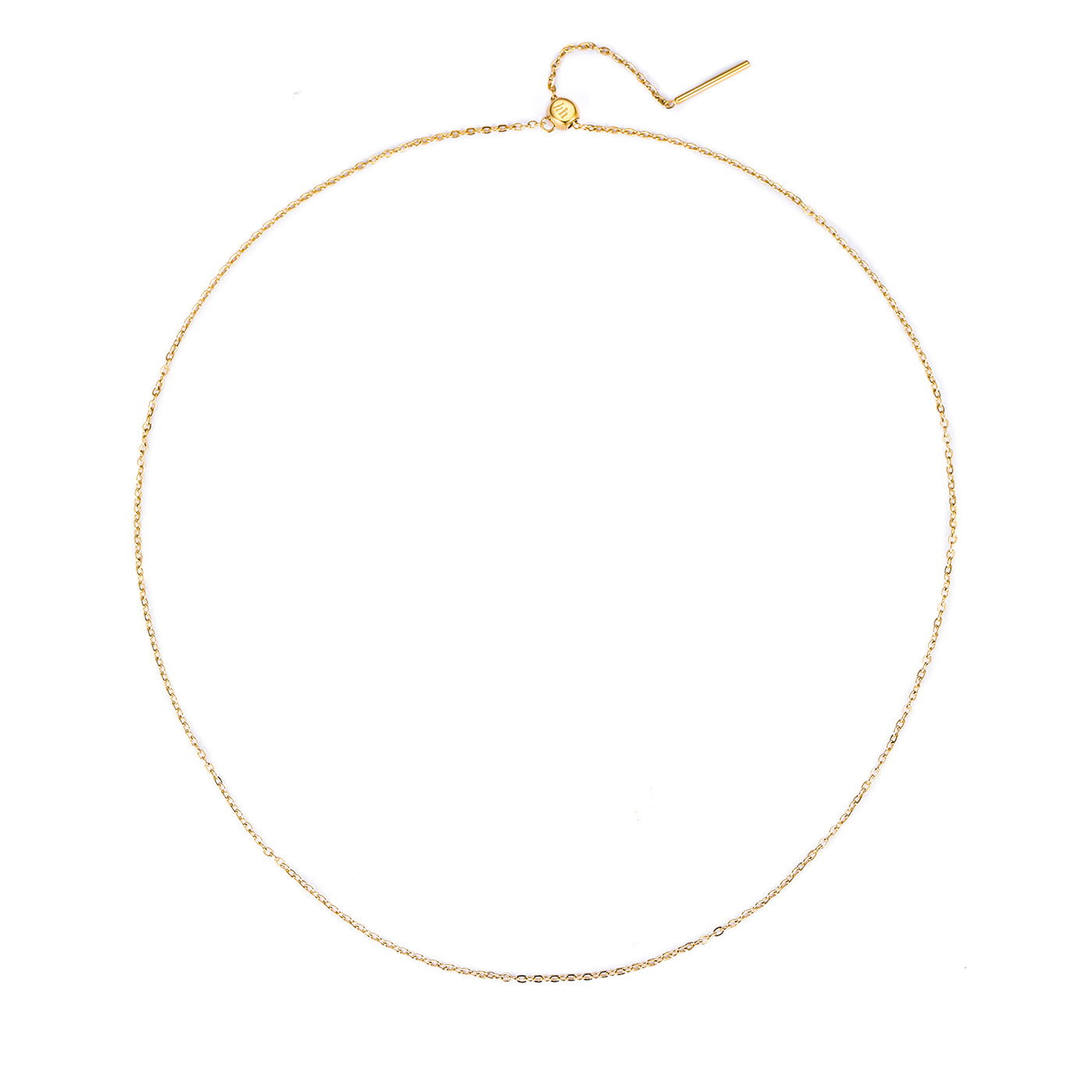 Unisex Cable Chain Necklace Gold