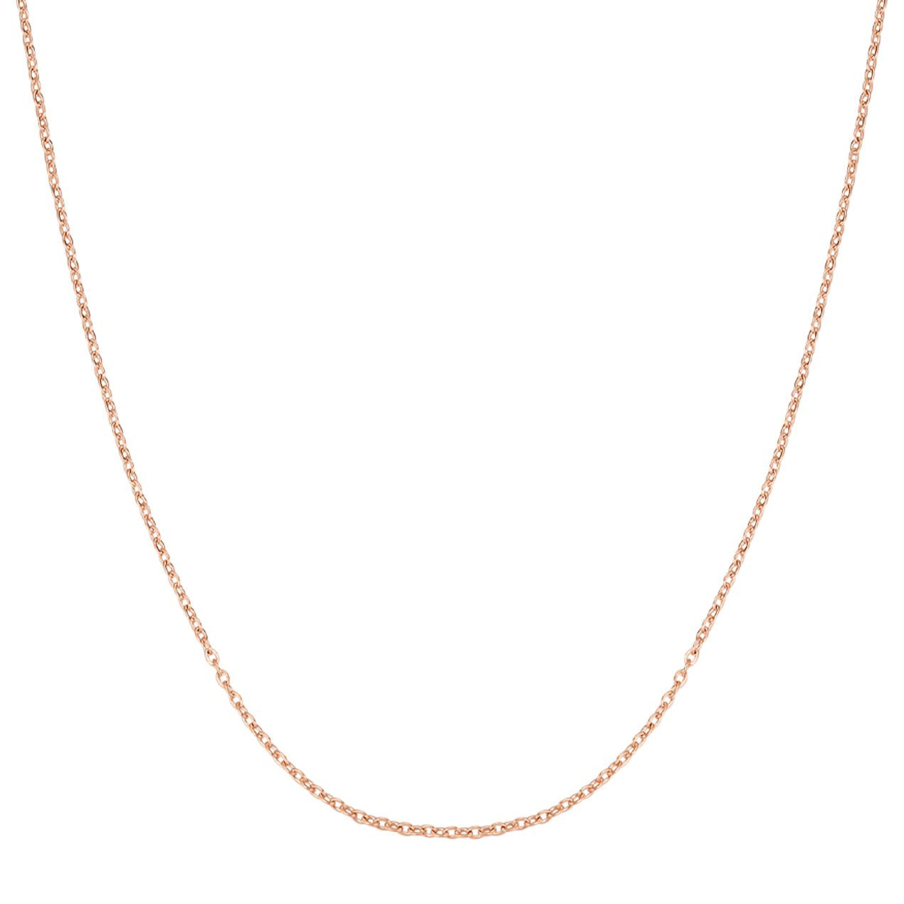 Unisex Damen Herren Kabelkette Gold