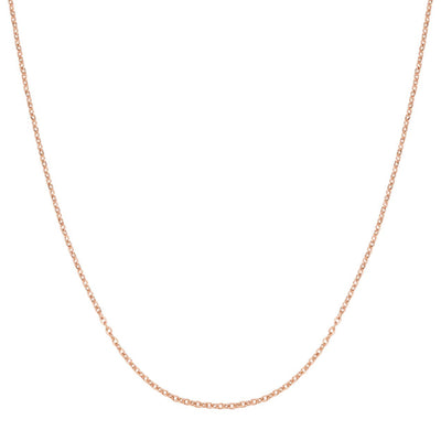 Unisex Damen Herren Kabelkette Gold