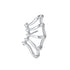 Clip d'Oreille Bande d'Aile en Argent Sterling