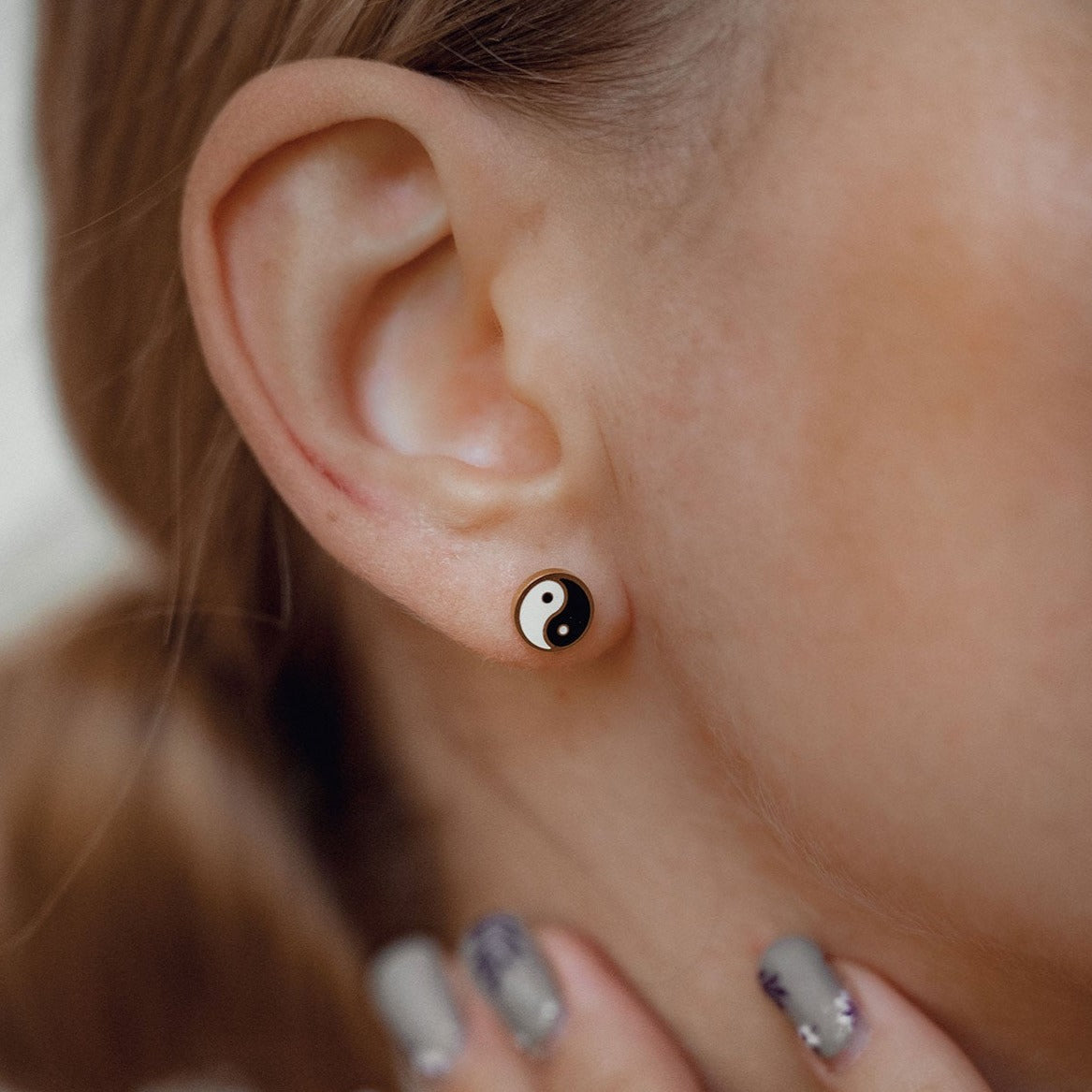 Boucles d’Oreilles Yin Yang