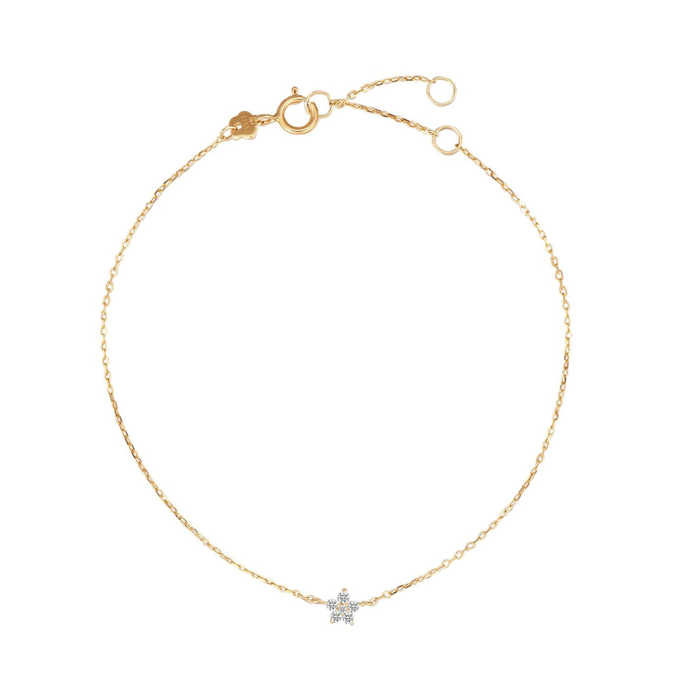 Blüte Armband 9K Gold