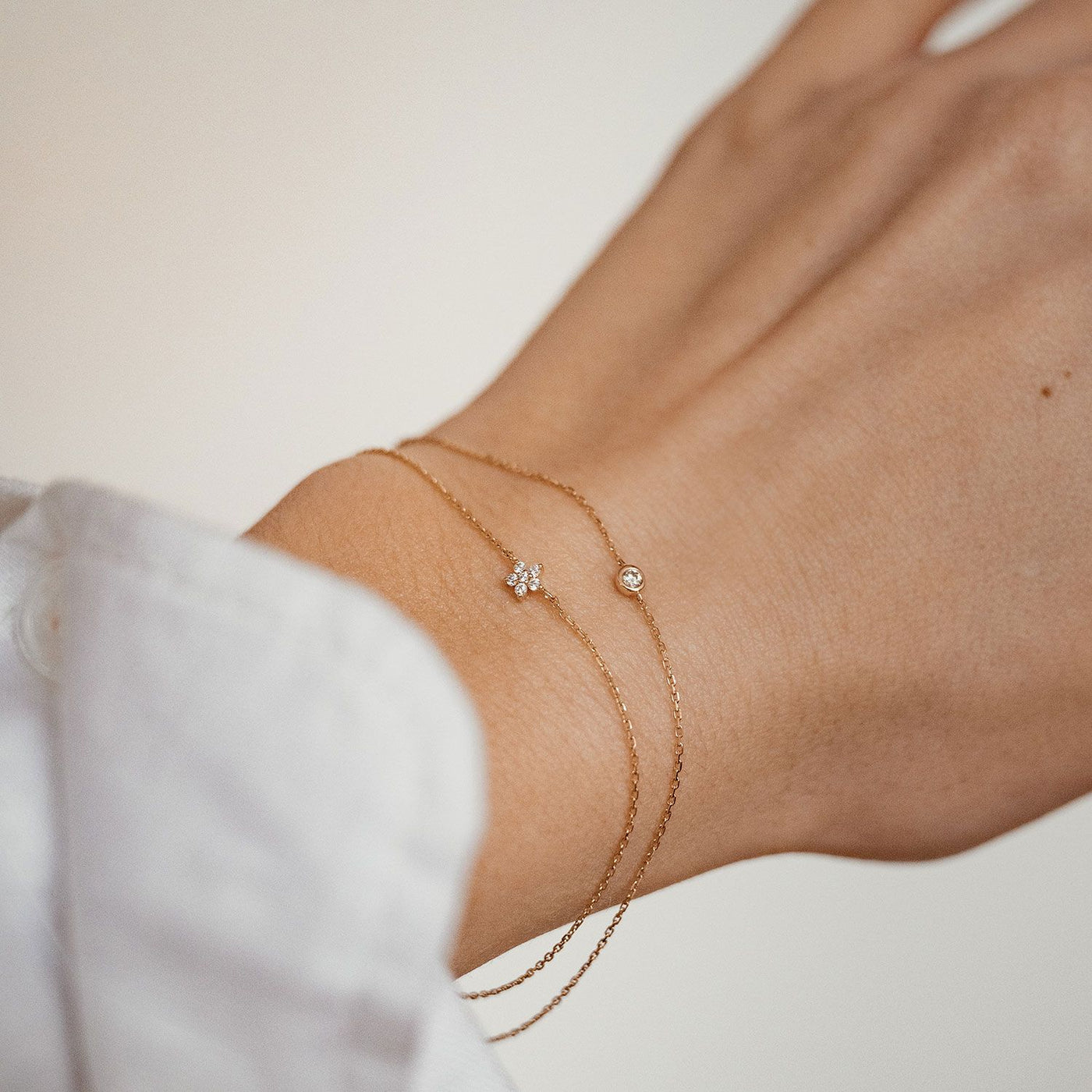 Blüte Armband 9K Gold