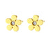 Pendientes Botón Forget-Me-Not en Oro